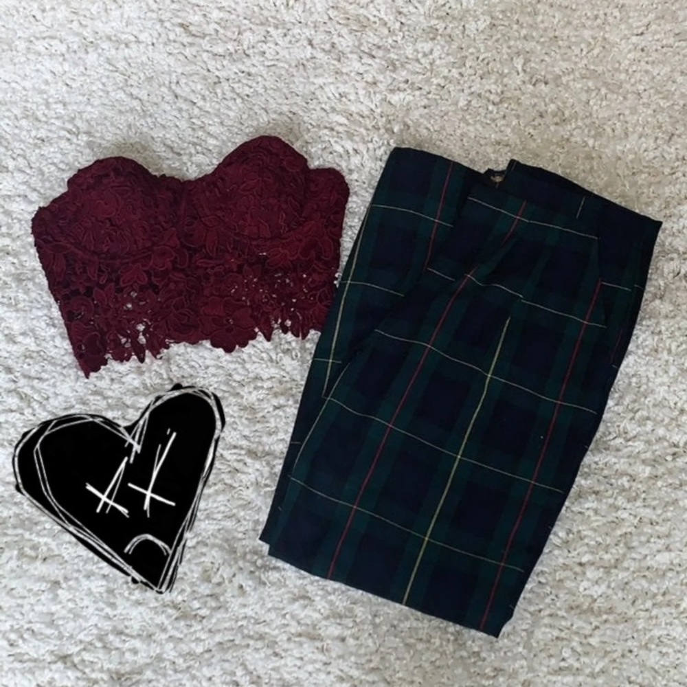 Urban Outfitters burgundy bralette
